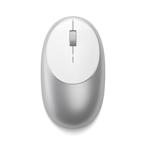 Image of Satechi M1 Wireless Bluetooth Mouse, USB-C Rechargeable, Silver | Compact and portable, for MacBook, iPad, iPad mini, Mac mini, iMac, Windows