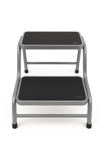 Preiswert & Gut Doppeltrittstufe Wohnwagen aus Stahl – rutschfeste Trittstufe mit 2 Höhen (20/38 cm) Ideal für Camping, Wohnmobil & Caravan 2 Stufen bis maximal 150 kg Traglast