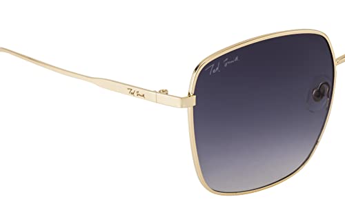 Image of Ted Smith Men's Women's UV Protection Metal Square Sunglasses