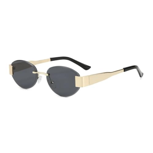 Lunettes de soleil ovales sans monture : oubliez l'éblouissement grâce aux verres dégradés UV400