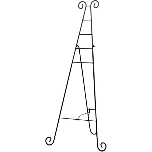 Amazon.co.jp: イーゼル アイアン ハイスタンド 90cm 黒 リース
