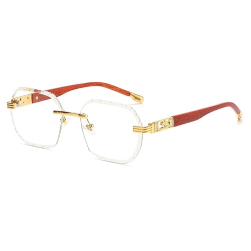 Lunettes de soleil sans monture C05, sublimez votre regard avec l'éclat du diamant transparent