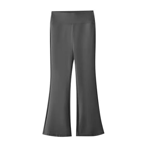 Girl's 𝐁ootcut Yoga Pants with Pockets,High Waisted Casual Kids Bell Bottoms Pants Summer Casual Leggings