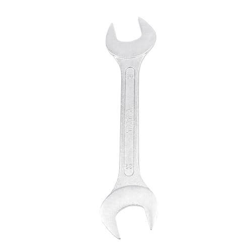 Image of TATA AGRICO D.O.E Double Open End Spanner | Self-Tightening Wrench | Chrome Vanadium Steel, Glossy Finish | 30x32mm | Durable Repairing Tool Accessory for Home & Workshop Repairs | (SMD512, Pack of 1)