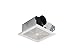 Broan 688 Ceiling and Wall Mount Fan, 50 CFM 4.0 Sones, White Plastic Grille