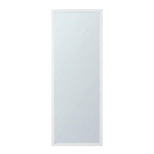 Image of Wakefit Decorative Rectangle Wall Mirror - 47 Inch | Metal Frame Wall Mirror for Living Room Bedroom Entryway Dressing Room Modern Home Decor & Gifting | Agbada White - 18.1x47.6x2 Inch