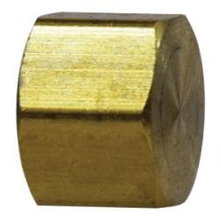 18048 Hex Cap, 3/8 in Compression, Brass (5 Pack)