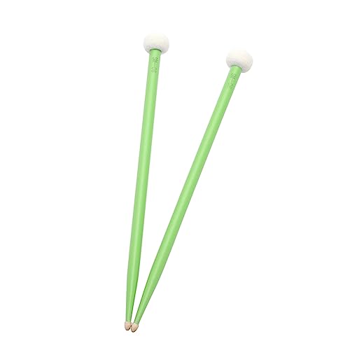 Lahdrhab 2 accesorios para instrumentos de percusión, timbales de fieltro de arce, color verde