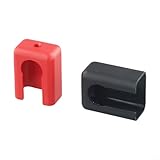 Snap-On Battery Terminal Cover for Lithium Battery Connector Protection Cap, IP67 Rated Energy Storage Terminal Guard, 2PCS Black+Red, 120A-500A, PA66 Flame Retardant(200A)