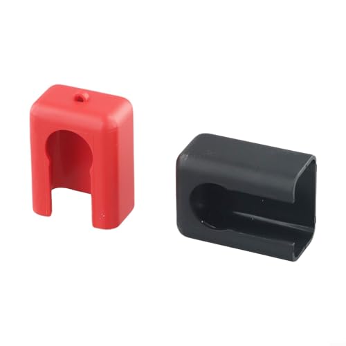 Snap-On Battery Terminal Cover for Energy Storage, Lithium Battery Connector Protection Cap, 120A to 500A Terminal Guard, Flame Retardant PA66, 2PCS Black+Red(200A)