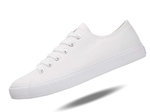 KRE Prime Men Women All White SB Skateboard Sneaker Canvas Shoe Unisex Men 10.5 / Women 11.5 / White/Unisex