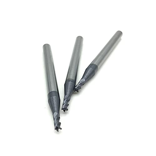BERWENNY YINGJUN 4Flute D2.0/4D/50L HRC50 CNC Machine Tool Solid Carbide Endmill Tungsten Steel Milling Cutter (Cutting Edge Diameter : 10pcs, Dimensions : 2.0X4DX50L 4T)