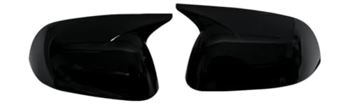 Coques de rétroviseurs pour Nissan Sunny 2010-2016 finition miroir noir laqué