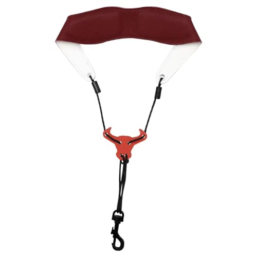 Sangle de cou de saxophone pour repetitions et concerts en cuir