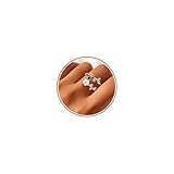 Gold Birthstone Rings for Women Non Tarnish Fashion Stackable Dainty 14KGold PlatedSilver/Rose Adjustable Emerald Green Ring Cubic Zirconia Gemstone Cute Pearl Shell Flower Promise Ring Engagement Birthday Gifts