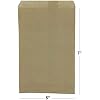 N'icePackaging - 50 Qty 5 x 7 Brown Kraft Flat Plain Paper Gift Bags or Patterned Decorative Bags for candy, cookies, merchandise, pens, sales, trade shows, Party favors, showers, holidays, events and gifts