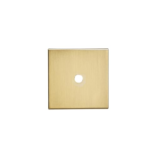 image for Khtumeware 10-Pack 1-1/2 Inch Square Backplate for Knobs in Champagne 