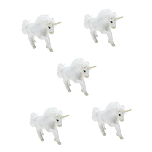 Peluche licorne douce BESTonZON lot de 5 pièces miniatures pour décoration de bureau