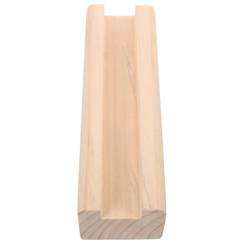 ABOOFAN Support de Miroir 25 Cm Fixation Sécurisée Design Antidérapant et Pied en Bois pour Décoration Intérieure Moderne et Élégante