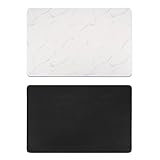 1 tapete de secado de platos, resistente a las manchas, absorbente de agua, antideslizante, accesorios de cocina y encimera de café, vajilla de goma, 24 x 16 pulgadas