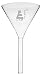 EISCO Filter Funnel, 125mm - 60º Angle - Plain Stem, 16mm - Borosilicate Glass