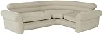 INTEX 68575EP Canapé de coin gonflable: L-Shaped – Utilisation intérieure – 2-in-1 Valve – 880lb Capacité de poids – 101in x 80in x 30in