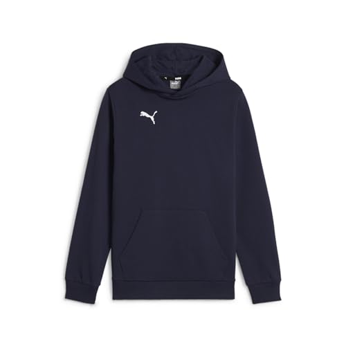 Puma Jungen Teamgoal Casuals Hoody Jr Pullover, Puma Navy-Puma White, 116 EU – Ansicht 1