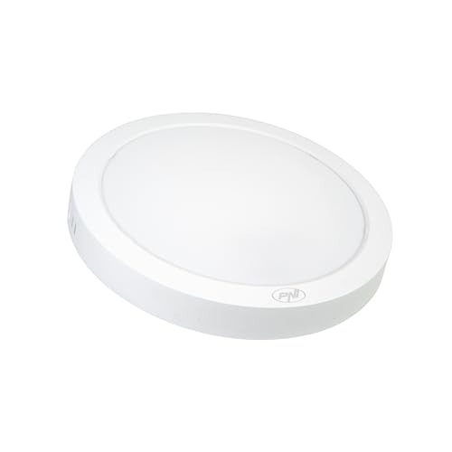 Plafonnier LED PNI D-Light CL2425 24W, rond, 4200K, 230V, 2640 lm, blanc neutre, diamètre 29 cm