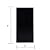 Avant Decor | Sample Tile | Stone Composite Subway Solid Color Tiles | Peel and Stick Kitchen Backsplash Tiles | Wall Tiles | 3” x 6” | Bex Metro Glossy Onyx