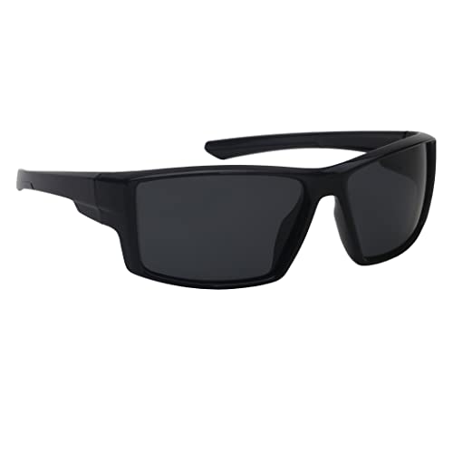 proSPORT Polarized Sunglass Sport Active Outdoor Men Light-Weight Full Wrap Around Frame Smoke Brown or Mirror Lens