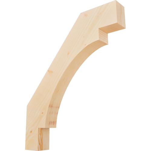3 1/2"W x 24"D x 28"H Merced Smooth Knee Brace, Douglas Fir