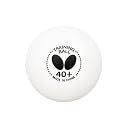 Butterfly 40+ Training Table Tennis Ball ââ‚¬â€œ 40+ Ball Used for Training ââ‚¬â€œ White, 40mm Training Balls ââ‚¬â€œ Box of 120 ââ‚¬â€œ 40+ Training Balls are Comparable to a Three-Star Ball gallery image