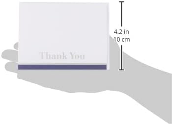 American Greetings Thank You Cards with Envelopes, Blue and White (50-Count) - Image 3