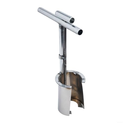Bulbo de acero inoxidable para jardín con mango en T miniatura 2