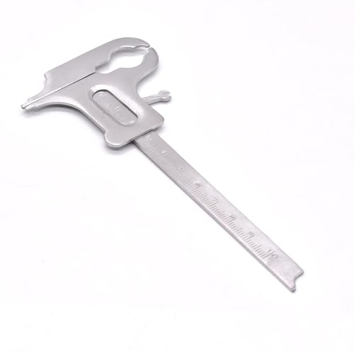 Angzhili - Angzhili 1Pc Dental Vernier Caliper 0-100mm/3.9Inch,Stainless Steel Dentist Vernier Valiper Technician Measuring Ruler for Dental Use Jewelry