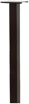 dVault Weekend Away Vault DVJR0060 Locking Mailbox with Top Mount In Ground Post Included (Black)