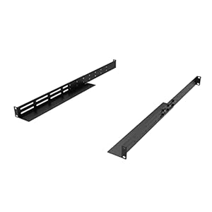 QiaoYoubang 1U Universal Rack Mount Rails- 4-Post Server Rack Shelf Rail 16-29 inches Adjustable Depth for APC HP IBM DELL Compaq