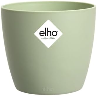Elho Brussels Round Mini 9.5 - Macetero por Interior - 100% Plást...