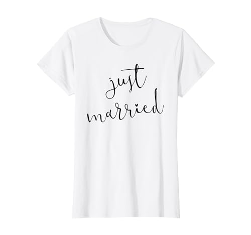 Just Married For Bride Lune de miel Mariage Femme T-Shirt