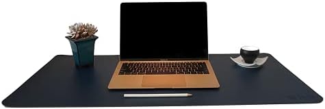 Pi10 Deskpad | Home Office | 80cm x 40cm | Laptop and Computer Mat | Waterproof and Easy to Clean | Dual Sided (Hunter Green and Regal Blue)