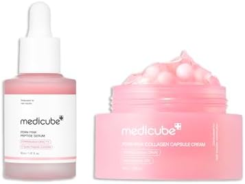 Overnight Renewal Salmon PDRN Duo: Salmon DNA PDRN Pink Peptide Serum and Salmon DNA PDRN Pink Collagen Capsule Cream, Gifts for Women, Mother's Day