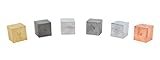 Density Cubes, Set of 6 Metals, 0.8
