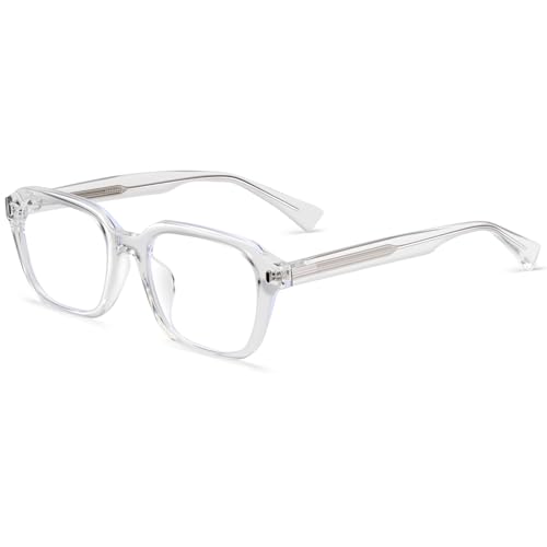Image of Dollger Blue Light Glasses Men Vintage Thick-Framed Rectangle Non-Prescription, For Computer,Gaming, Phone Use