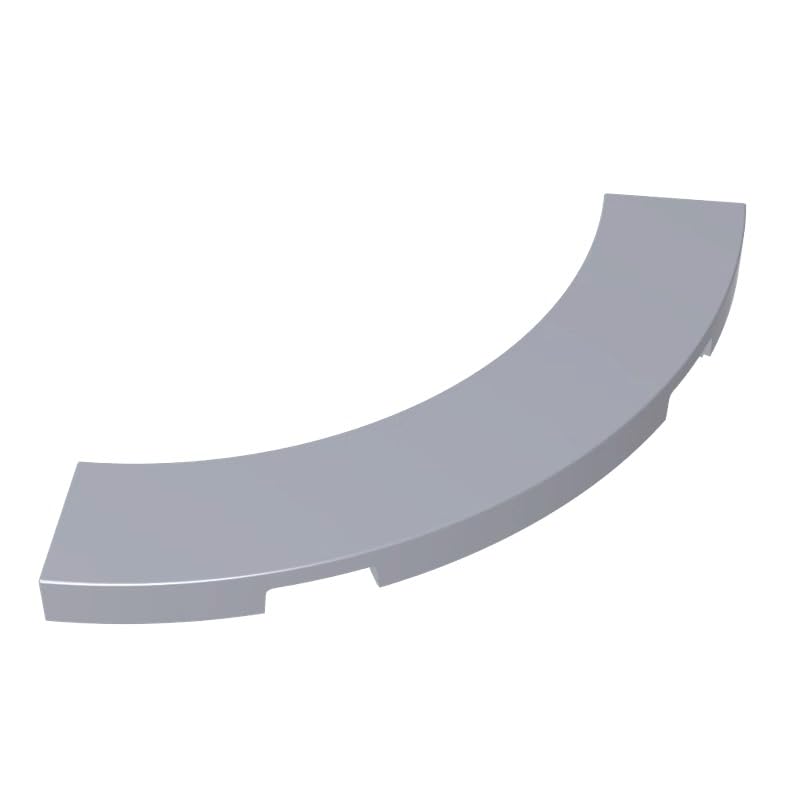XYEIUGO 27507 Circular Plate Tile 4x4 Curved, Macaroni, Flat Silver, 50 PCS — image 1