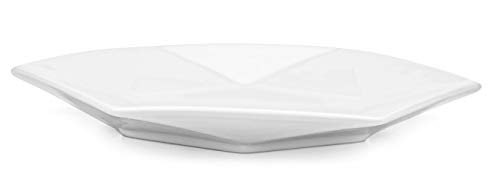 Yesland 6 Pack 10 Inch White Dinner Plates, Star-Geometric Serving Platter & Dinnerware Dish, Perfect For Dinner, Salad, Restaurant, Family Party And Kitchen Use #TOP2