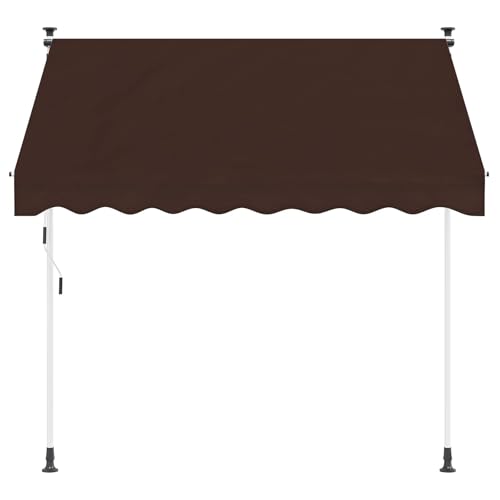 Auvent rétractable manuel 350 cm pour bloquer la chaleur sur le balcon