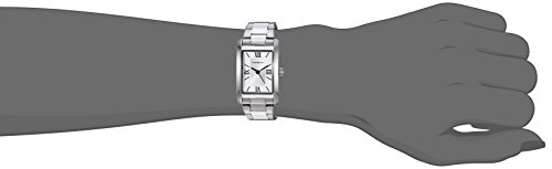 Caravelle by Bulova Ladies' Dress 3-Hand Quartz Watch, Rectangle Case, Roman Numeral, Curved Mineral