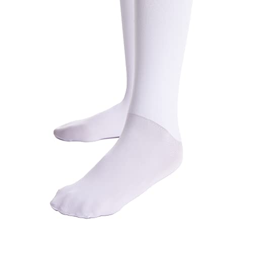 Frola Girls' Winter Warm Footed Tights Fleece Lined Thermal Winter Leggings 300 Denier Age 4-13(White,11-13) #TOP5