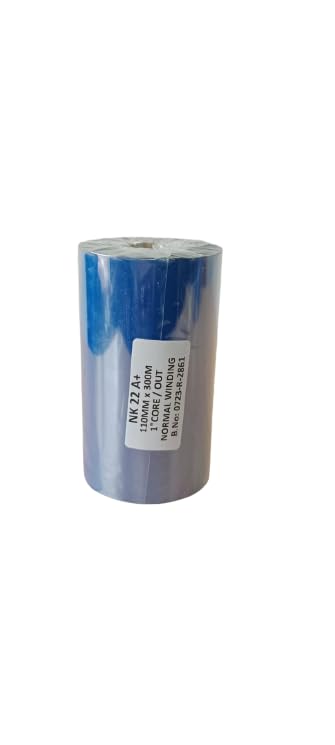 Super Premium Wax Resin NK22 A+ 110x300 mtr Ribbon, Thermal Transfer Wax Resin Ribbon for Label Chromo, Non Tearable, Matt Finish Labels, Tags 1