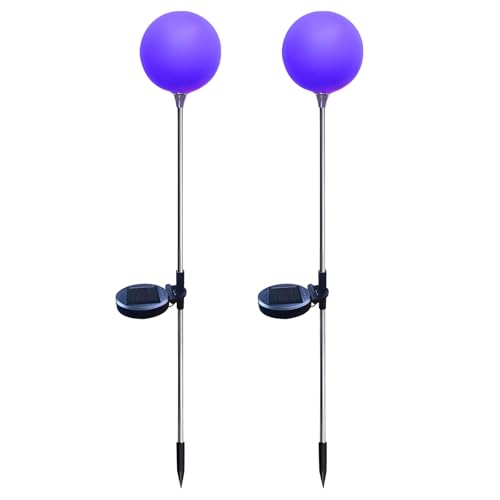Lampe solaire extérieur décorative bleue en globe pour illuminer vos soirées d'été
